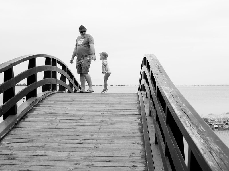 Chris and Tay on a bridge