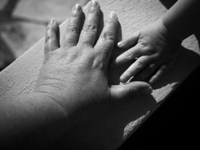 Chris and Tay's hands